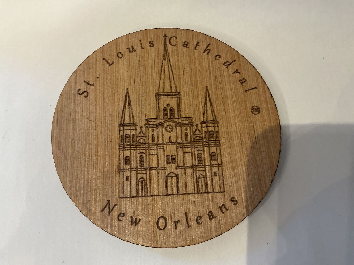 Wood Cathedral Coaster