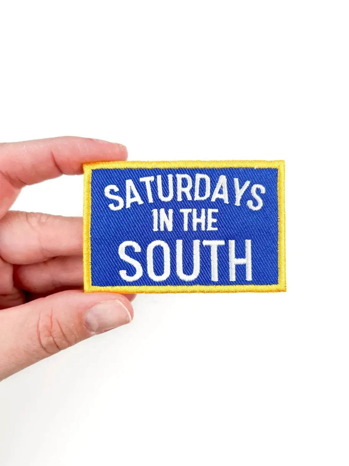 Saturdays in The South Embroidered Iron-On Patch Trucker Hat