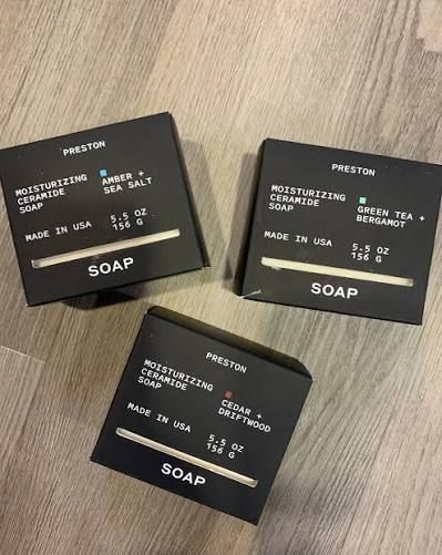 Preston Bar Soap, Scent: Green Tea &amp; Bergamot