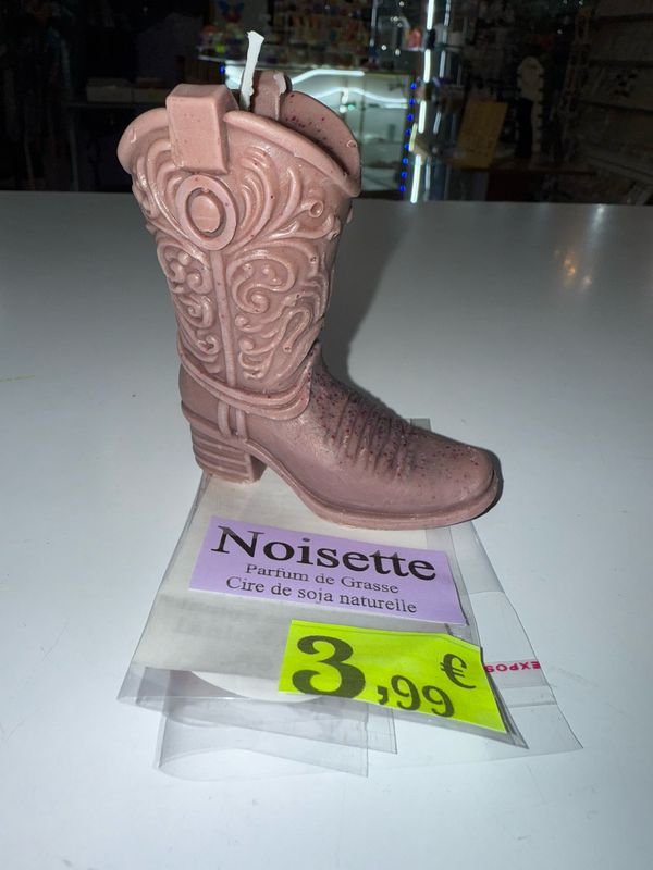 Bougie 🕯️ botte santiag👢 cire de soja végétale