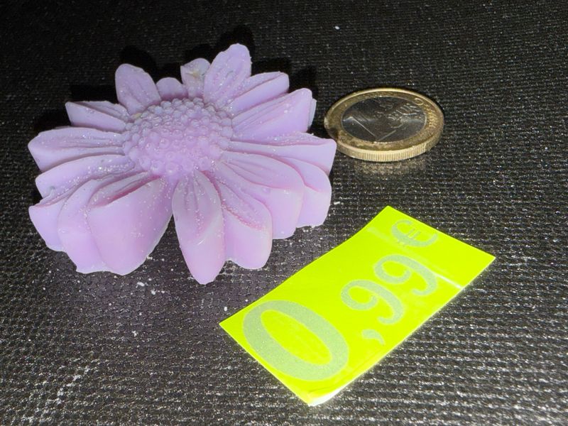 Fondant marguerite violet 🌼 🕯️ cire de soja végétale