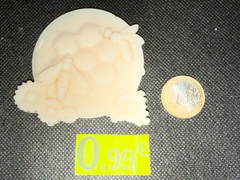 Fondant abeille blanc 🐝 🕯️ cire de soja végétale