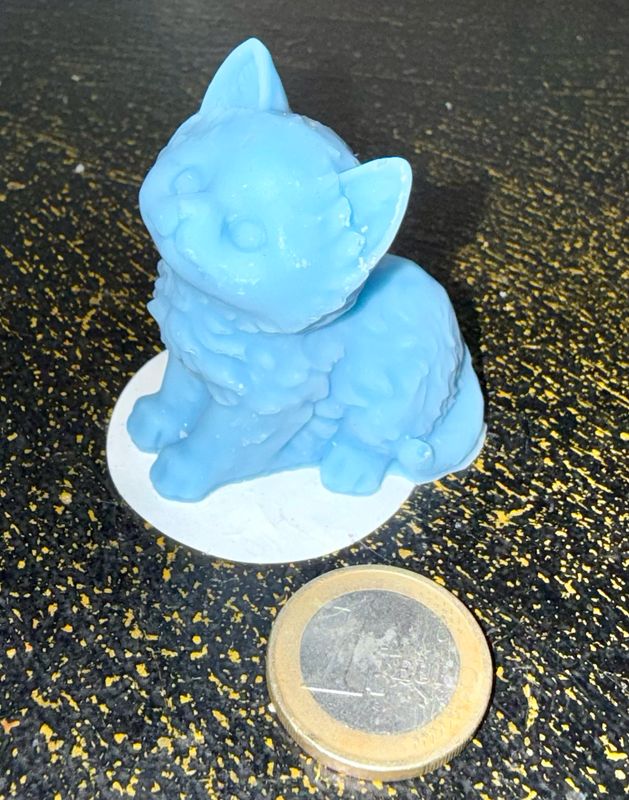 Fondant chat bleu 🕯️ cire de soja végétale