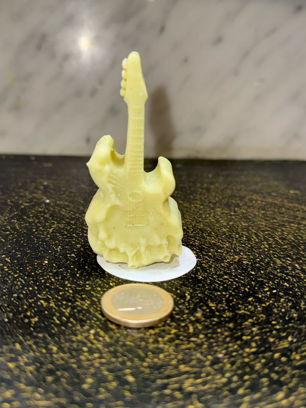 Fondant guitare verte 🎸 cire de soja végétale