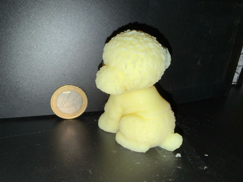 Fondant chien caniche 🐩 🕯️ cire de soja végétale
