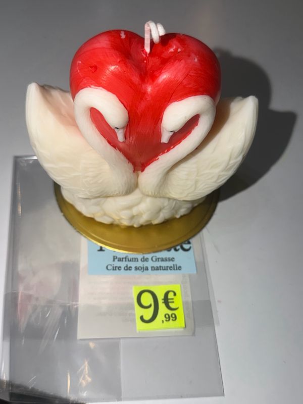 Bougie signes et cœur ❤️ cire de soja végétale