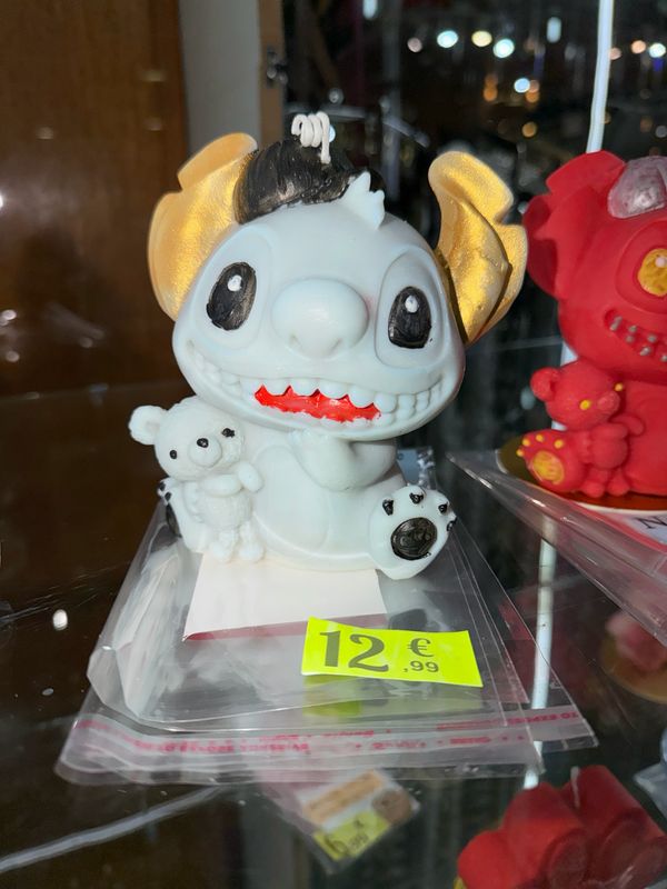 Bougie grand stitch 🕯️ cire de soja végétale