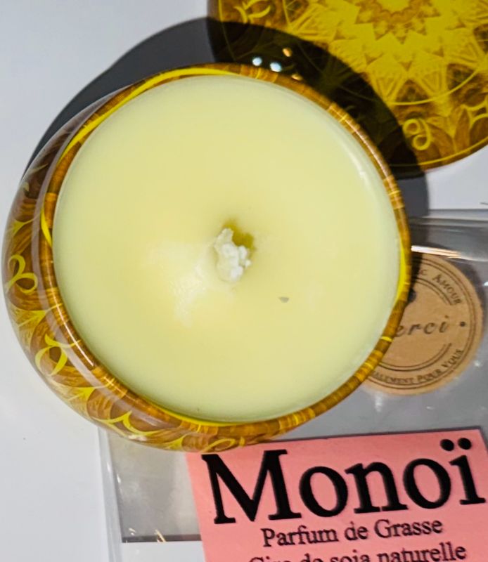 Bougie en pots avec couvercle