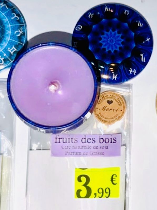 Bougie en pots avec couvercle