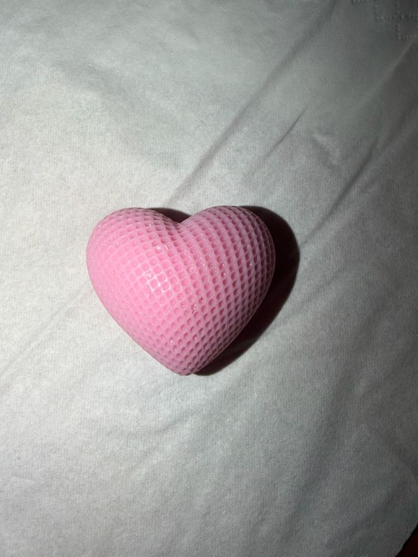 Fondant cœur rose ♥️ 🕯️ cire de soja végétale