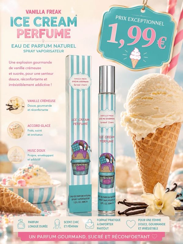 Vanilla Freak Ice Cream Perfume 35 ml – Parfum Gourmand Vanille Crémeuse Femme