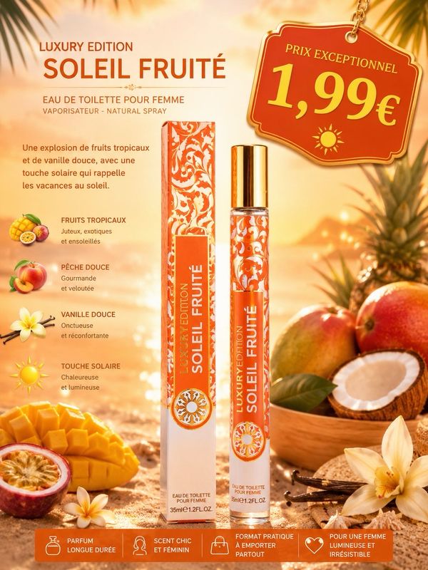 Parfum luxury édition soleil fruité 35ml