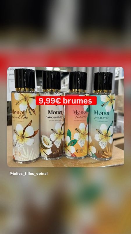 Brume Parfumée Monoï Coconut 250 ml – Corps & Cheveux | Fabriquée en France | Parfum Exotique Longue Tenue 🌴🥥🇫🇷✨
