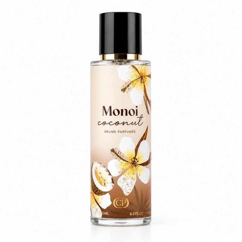 Brume Parfumée Monoï Coconut 250 ml – Corps & Cheveux | Fabriquée en France | Parfum Exotique Longue Tenue 🌴🥥🇫🇷✨