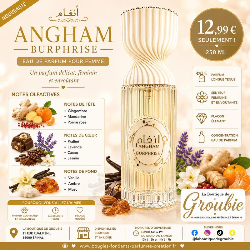 Angham Burphrise – Brume Parfumée Femme 250 ml