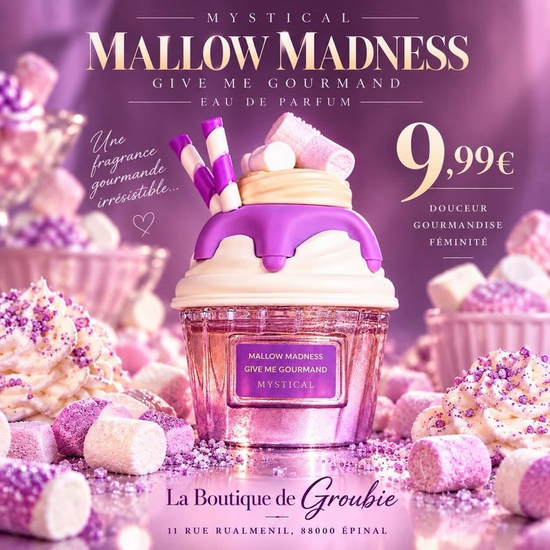 Mallow Madness Mystical Give Me Gourmand 30 ml – Parfum Guimauve, Fraise & Vanille