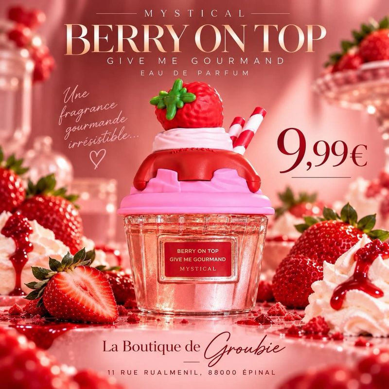 Berry On Top Mystical Give Me Gourmand 30 ml – Parfum Fraise & Chantilly