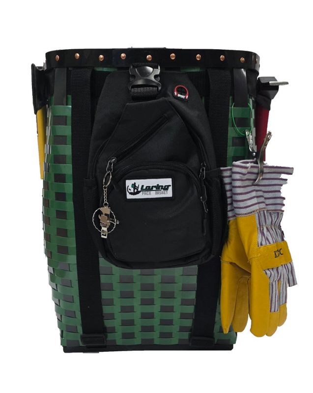 21" Ultimate Trappers Green & Black Belly  Basket