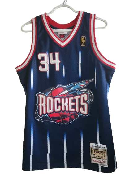 #34 Olajuwon Rockets NBA Jersey M