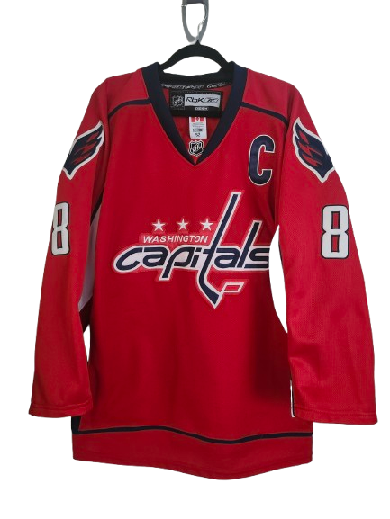 NHL #8 Ovechkin Washington Capitals C Jersey XL