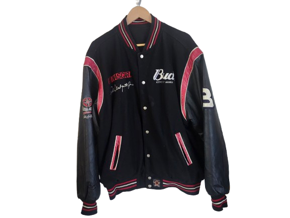 NASCAR Vintage Dale Jr BUD Jacket REVERSIBLE XL