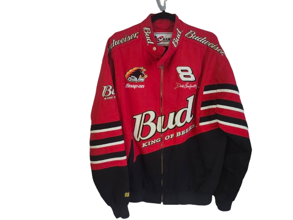 NASCAR #8 Dale Jr. Red Budweiser Jacket M