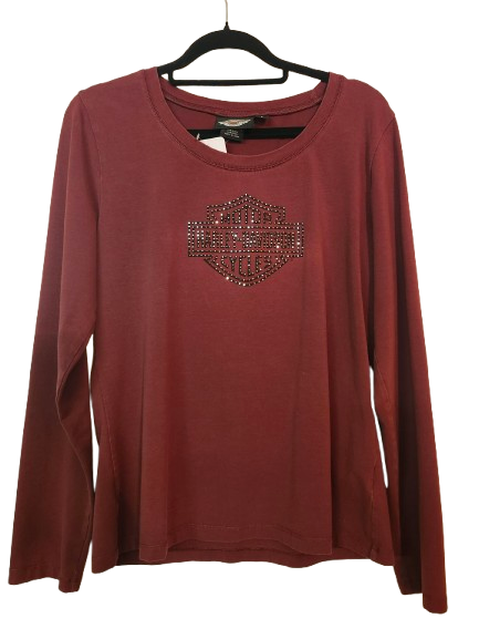 HD Long-Sleeve Sweater Purple L