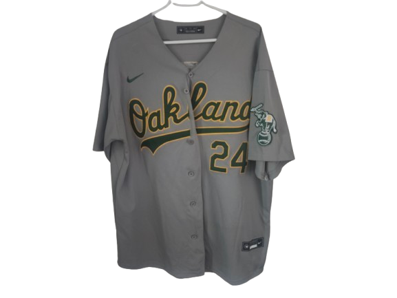 MLB Oakland &quot;A&quot;&#39;s Henderson away Jersey Grey 3X