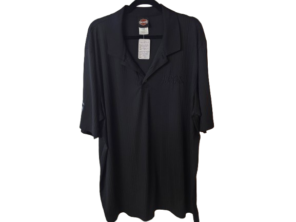 HD Black Collared Dress Shirt Golf Style 3X