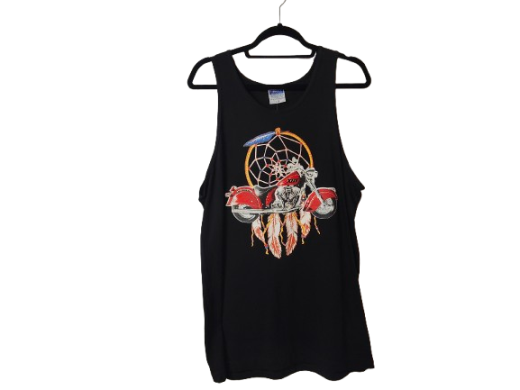 HD Black Muscle Shirt L