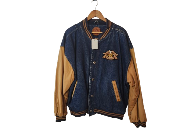 HOG Denim and Light Brown Jacket XL