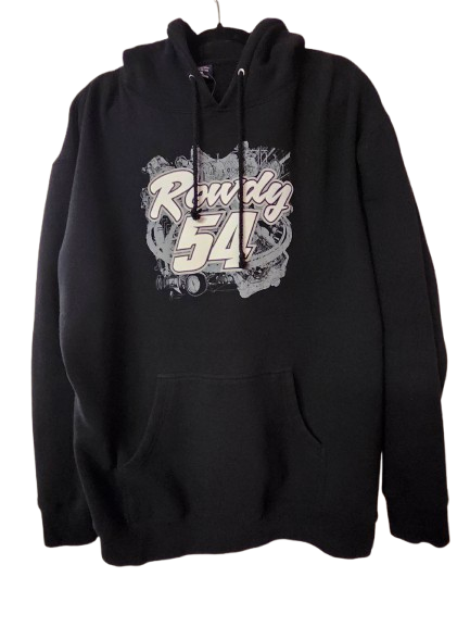 NASCAR Rowdy 54 Kyle Busch Hoodie Black XL