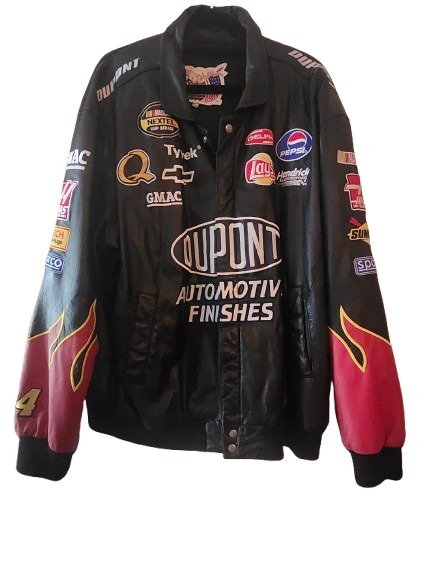 NASCAR Vintage Leather Jeff Gordon Dupont Jacket 2XL