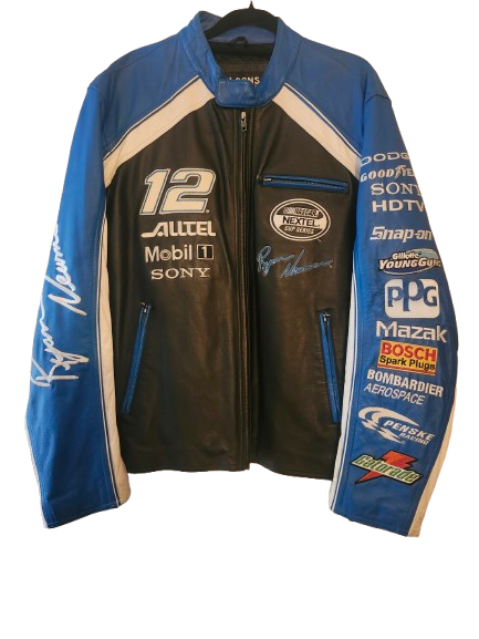 NASCAR #12 Ryan Newman ALLTEL Leather Jacket L