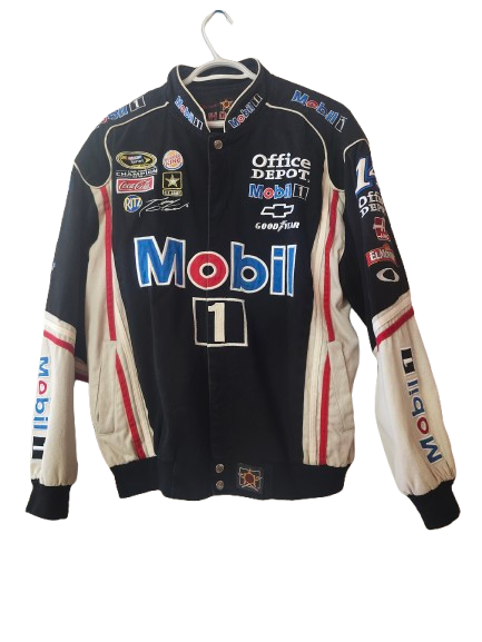 NASCAR Vintage Mobil 1 Black Jacket M