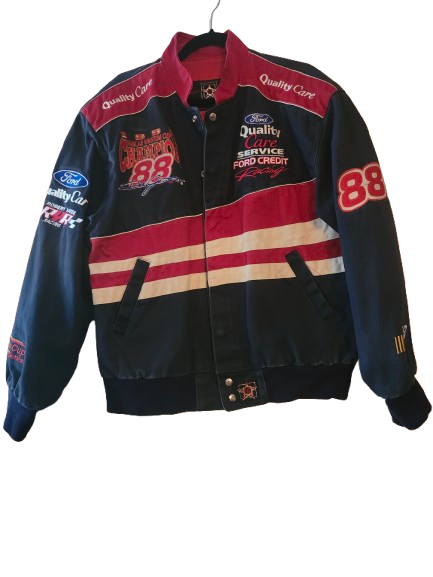 NASCAR Vintage #88 1999 Winston Cop Champ Red &amp; Blue Jacket Large S