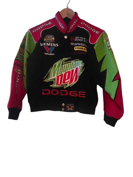 NASCAR #9 Mountain Dew Dodge Youth Large Jacket Black