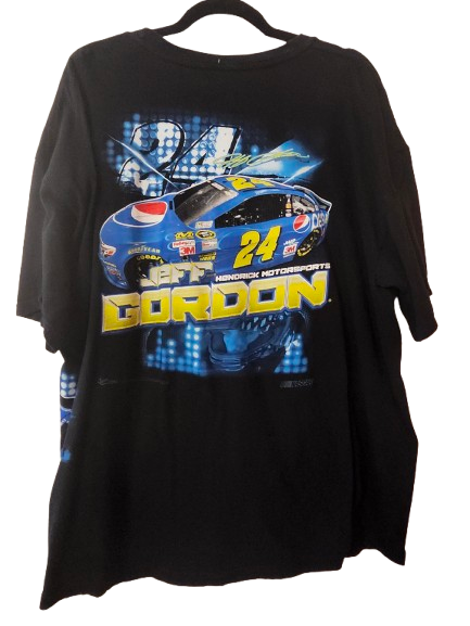 NASCAR #24 Jeff Gordon Pepsi Black T-Shirt 2XL