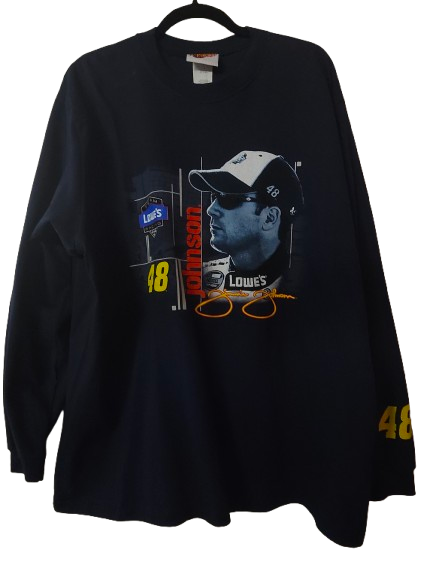 #48 Johnson Lowes Racing Dark Navy Long Sleeve Top XL