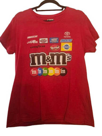 NASCAR #18 Kyle Busch M&amp;M's Red Youth Tee L