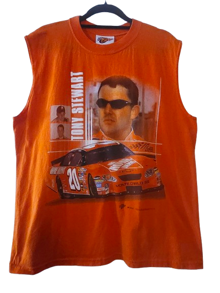 #20 Tony Stewart Muscle Shirt Orange L