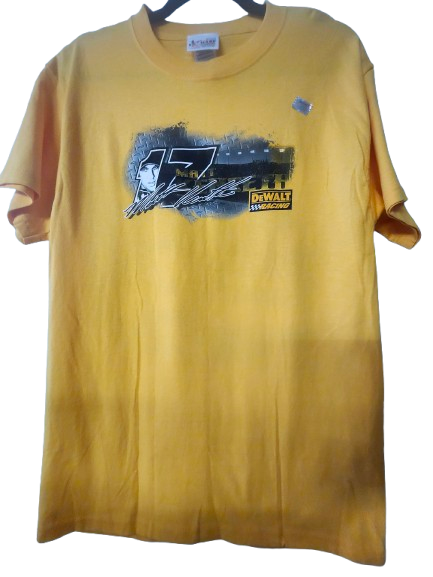 NASCAR #17 Matt Kenseth DeWalt Yellow Tee M