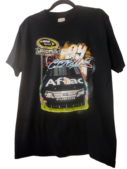 NASCAR #99 Carl Edwards Aflac Black T-Shirt M
