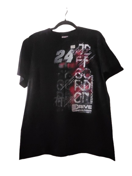 NASCAR #24 Jeff Gordon Drive to End Hunger Black Tee M