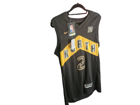 NBA #2 Leonard Raptor's North Black Jersey 48/M
