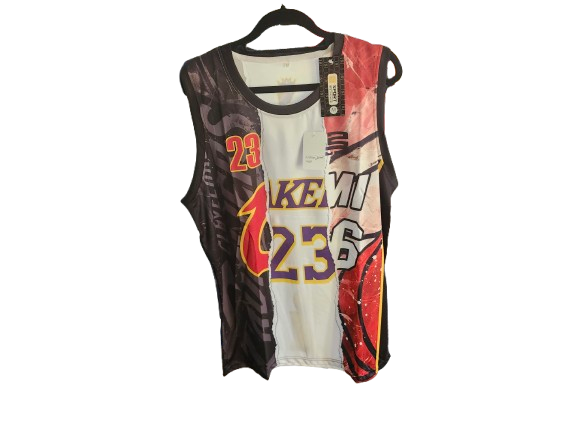 NBA #23 James Lakers Custom Jersey M