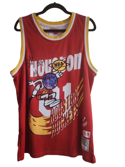 NBA #01 JACK Houston Rockets Red Jersey XL