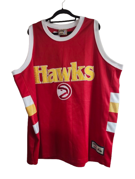 NBA Hawks Basketball Red Jersey 2XL