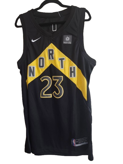 NBA #23 Vanvleet North Raptors Jerseys Black 2XL