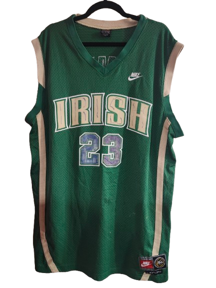 NBA #23 James Irish Green Jersey XL